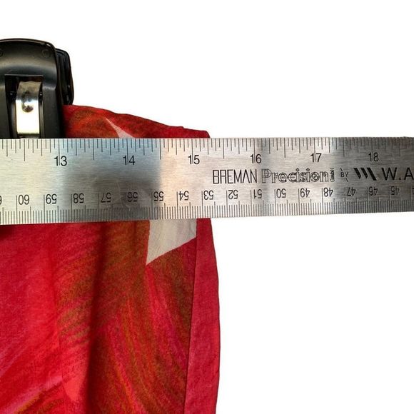 Theory Women’s Sz 6 Red 100% Cotton Floral Print Mini Skirt - Picture 7 of 10